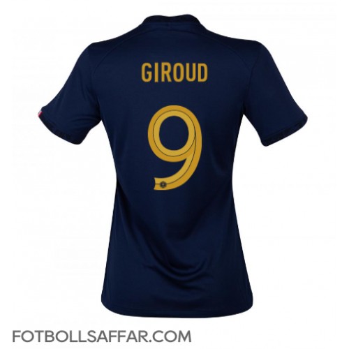 Frankrike Olivier Giroud #9 Hemmatröja Dam VM 2022 Kortärmad